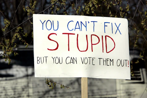 Vote them out of office.