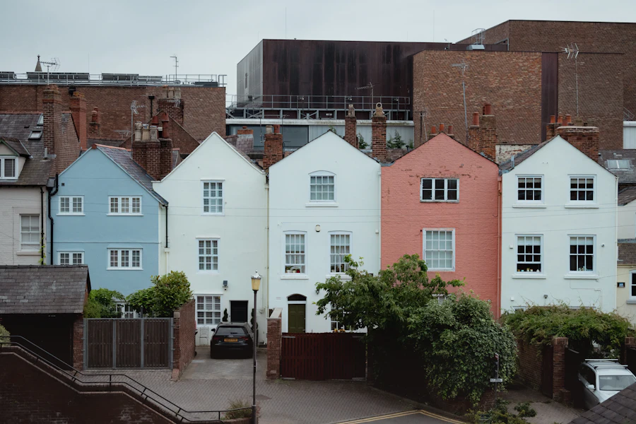 Exterior of a period terraced house (stock placeholder)