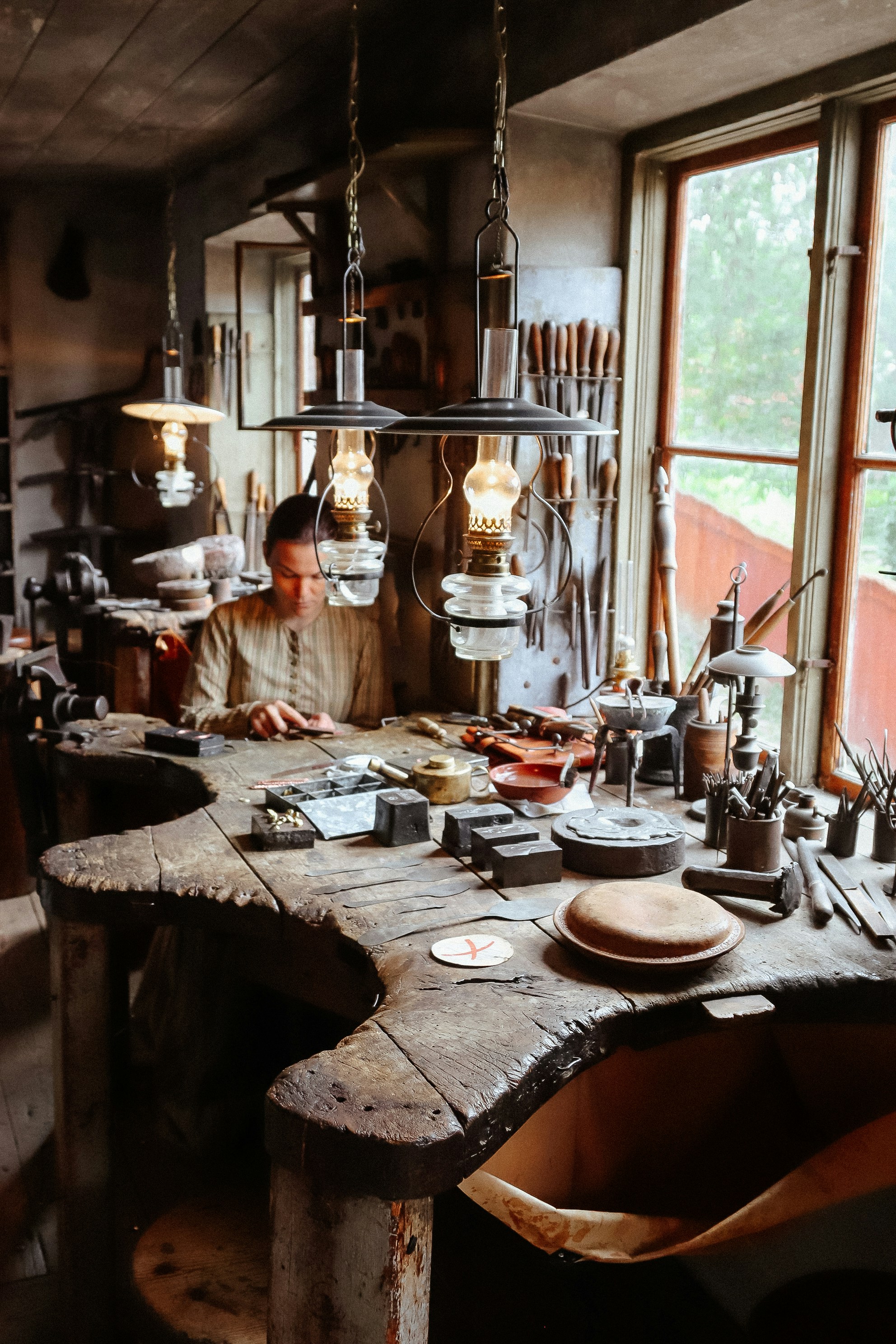 rustic artisan workspace, wallpaper, Basket Weaving Crafts for Men: Mastering Traditional Skillsets 6