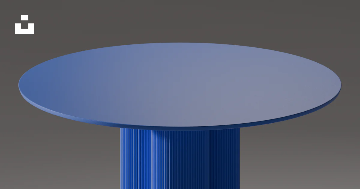 Blue Table Chart Theme A modern blue table with a unique base. photo – Free Blue Image on Unsplash