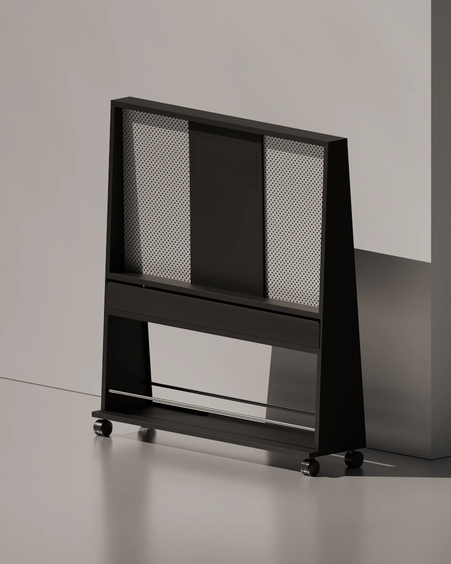 Rolling privacy screen wheels