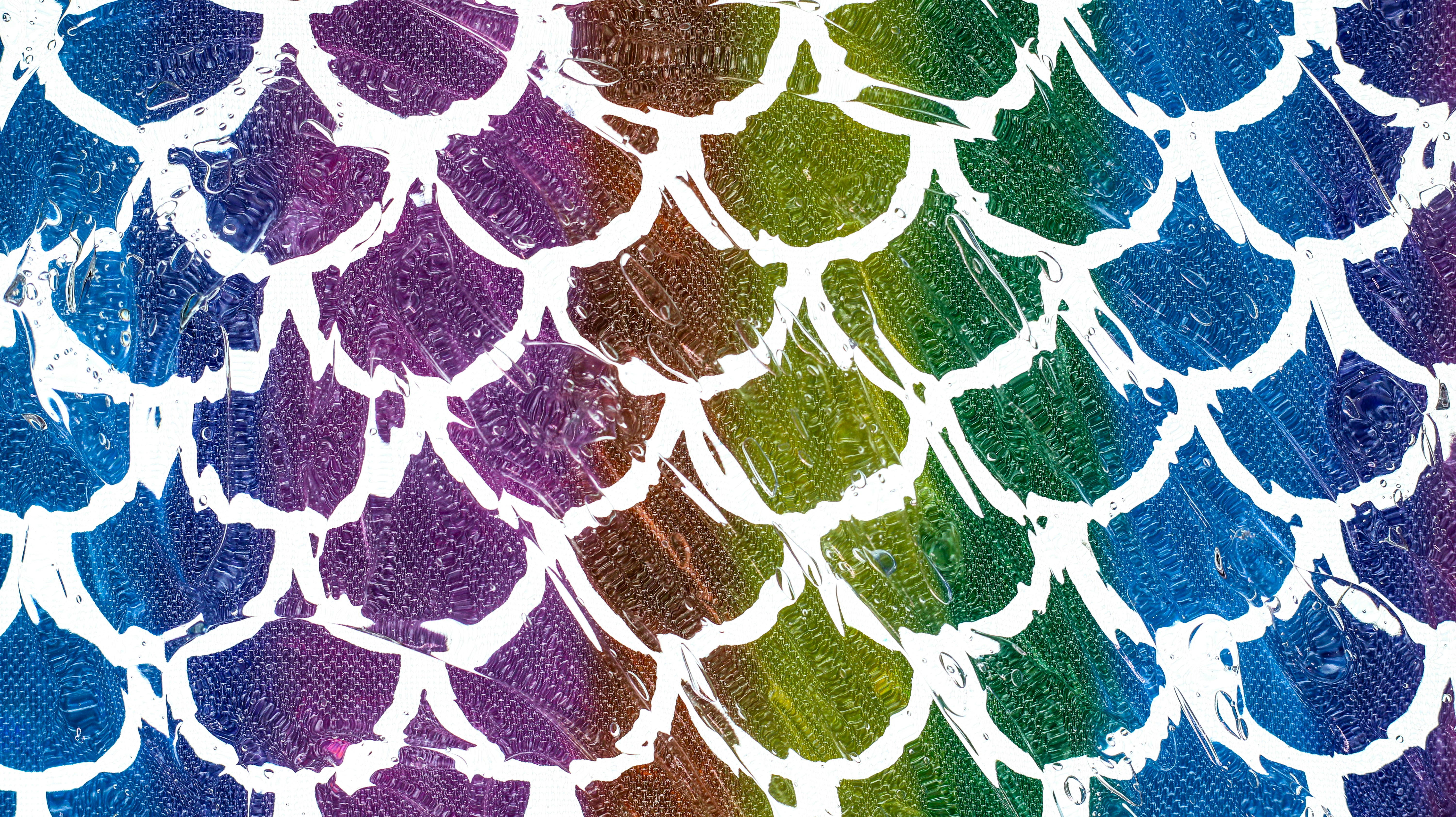 Las escamas de sirena con los colores del arco iris crean un patrón  vibrante. foto – Imagen gratuita en Unsplash, image size:3000x1684