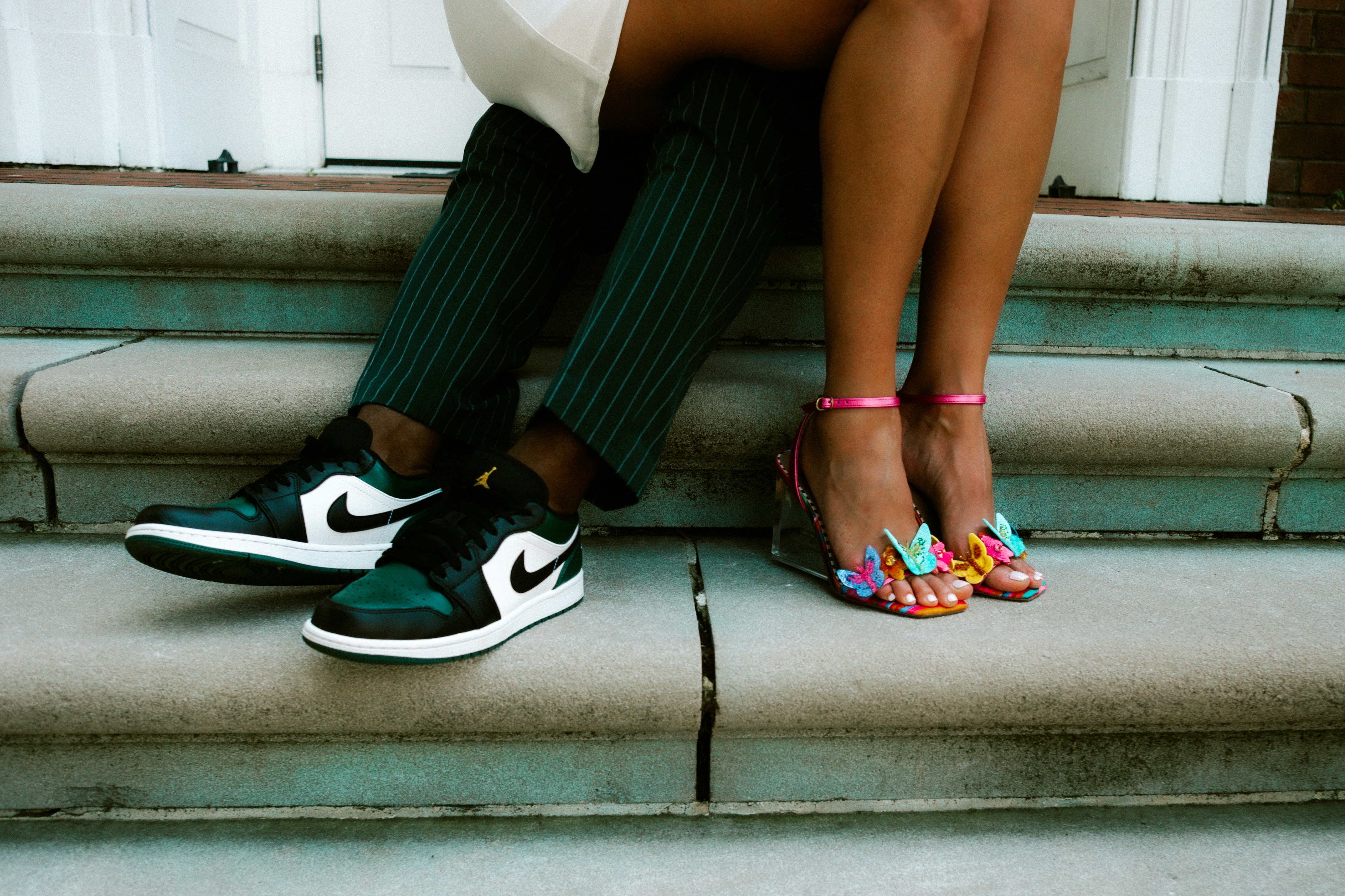 People showing shoes