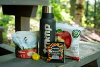 Lunch and a drink ready for an outdoor adventure.