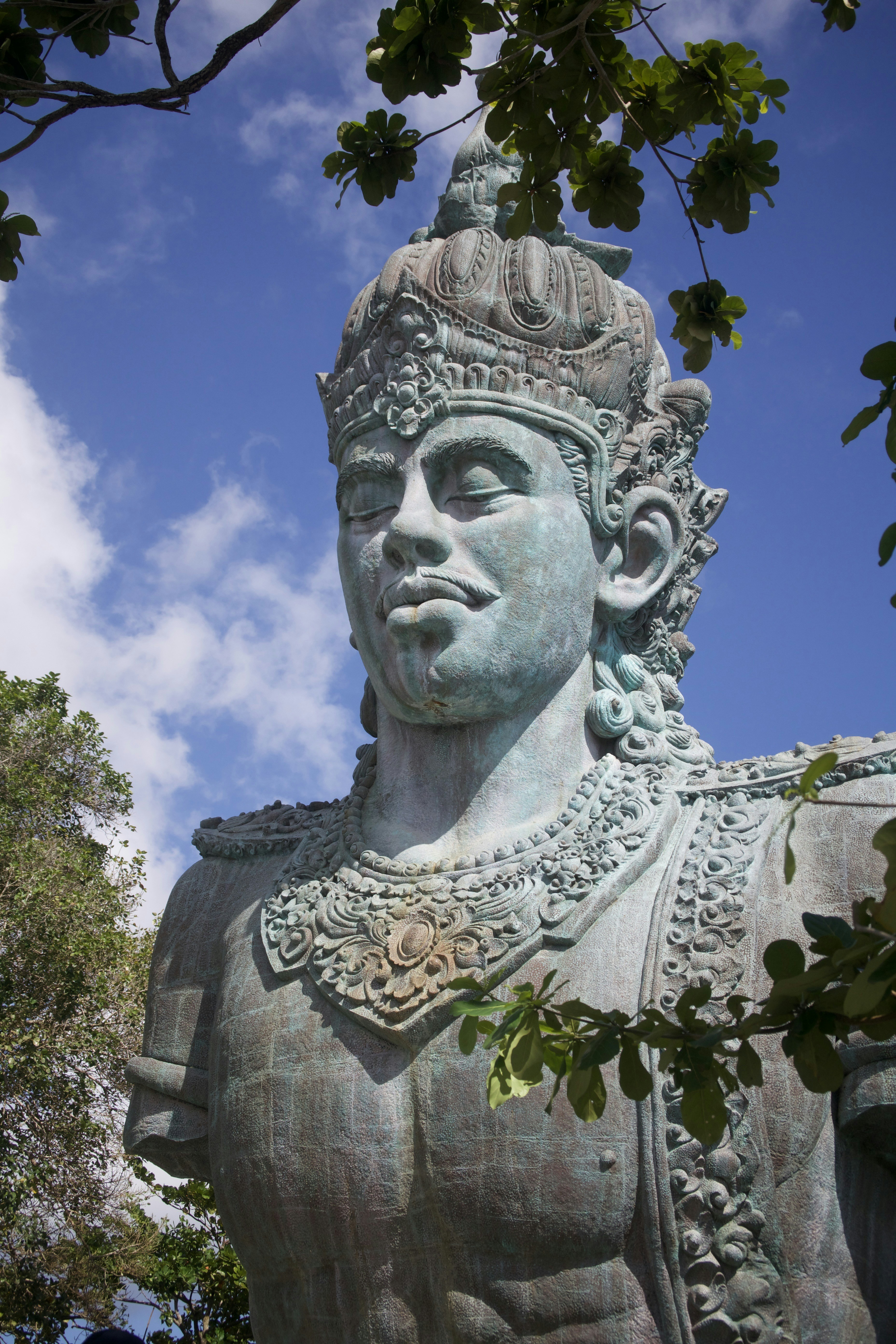 A statue of a hindu god in bali.