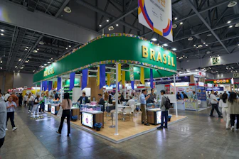 Brazilian pavilion at a trade show event.