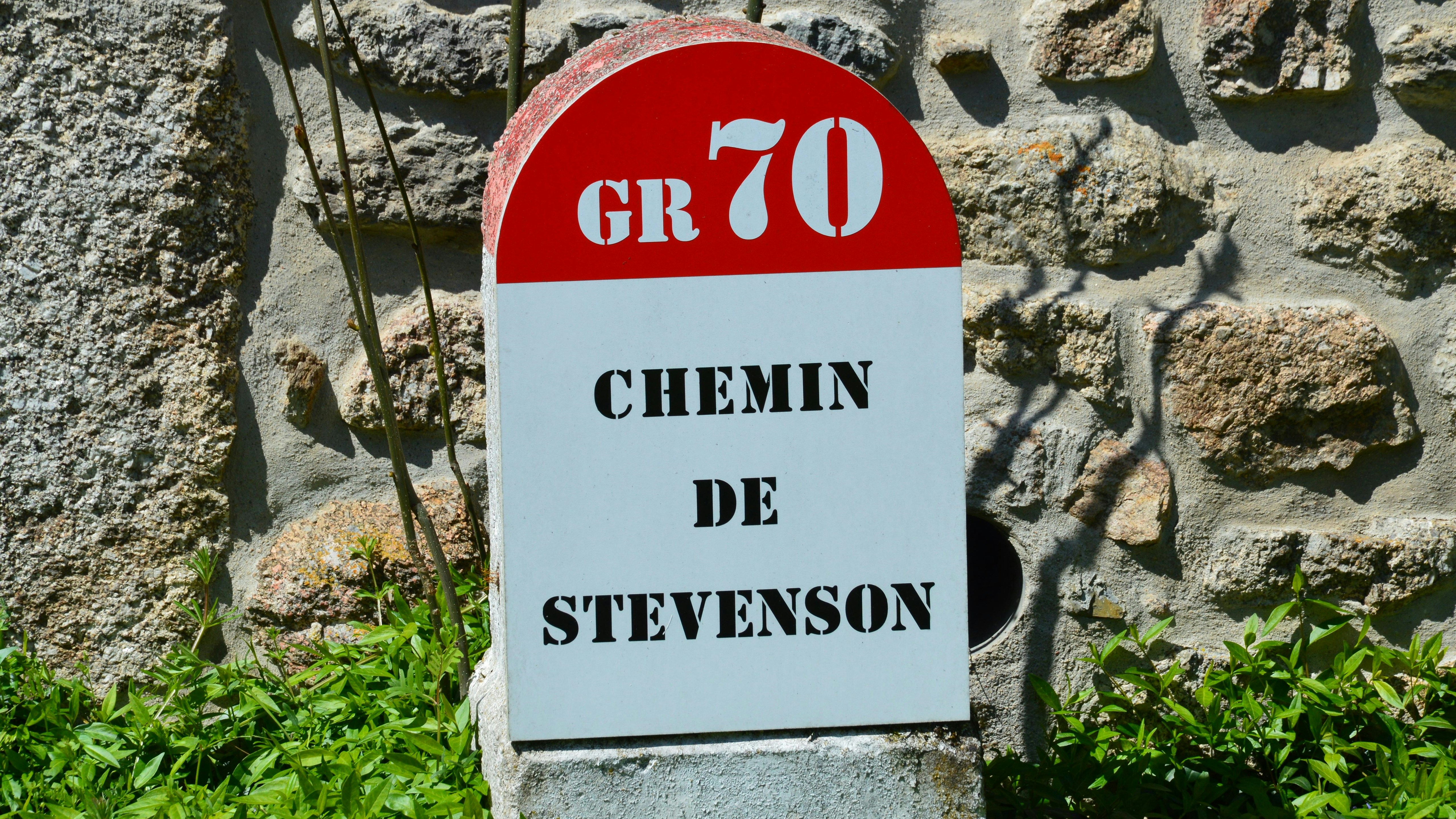 A sign marks the stevenson trail.