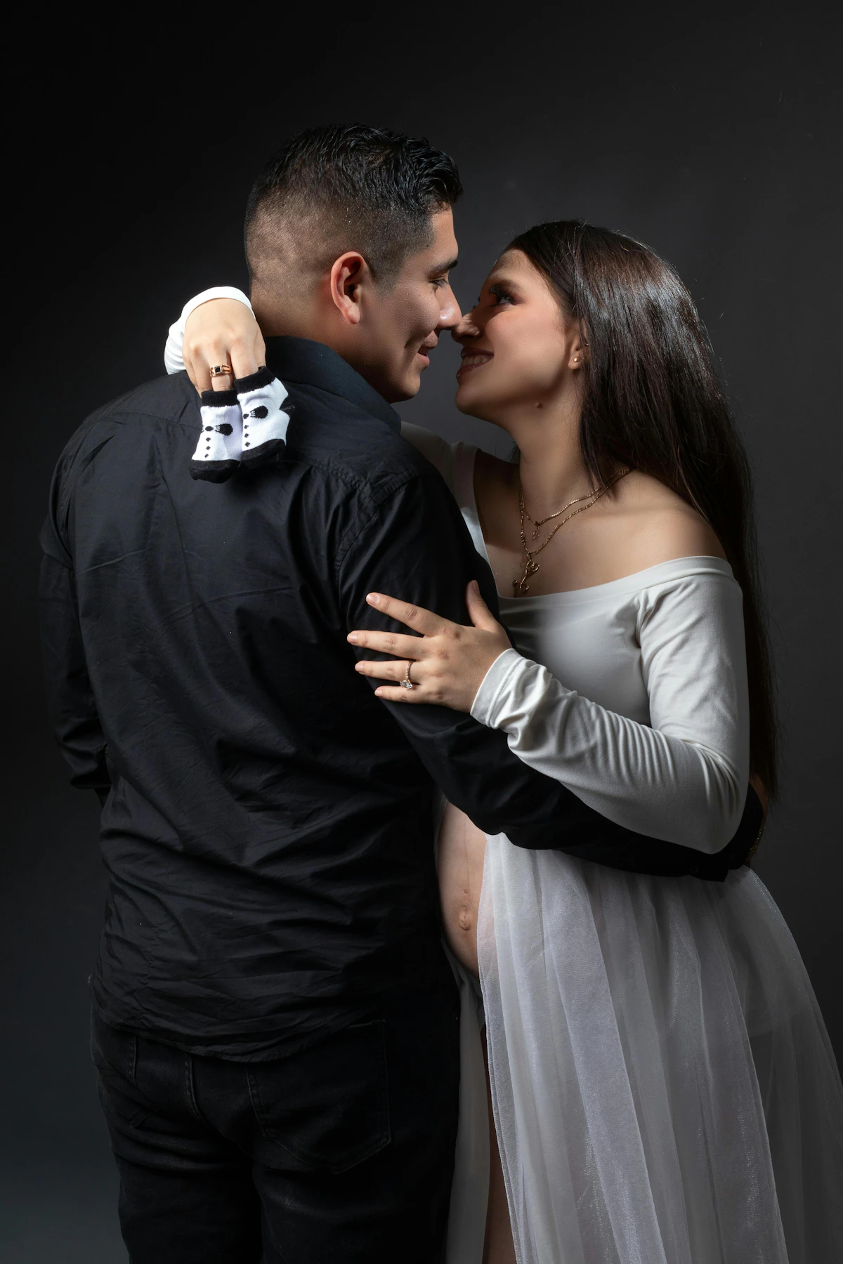 Happy couple expecting a baby together