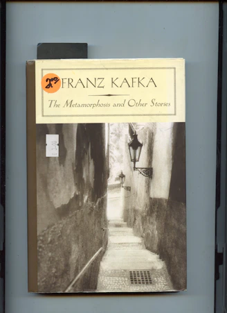 The image shows a book by franz kafka.