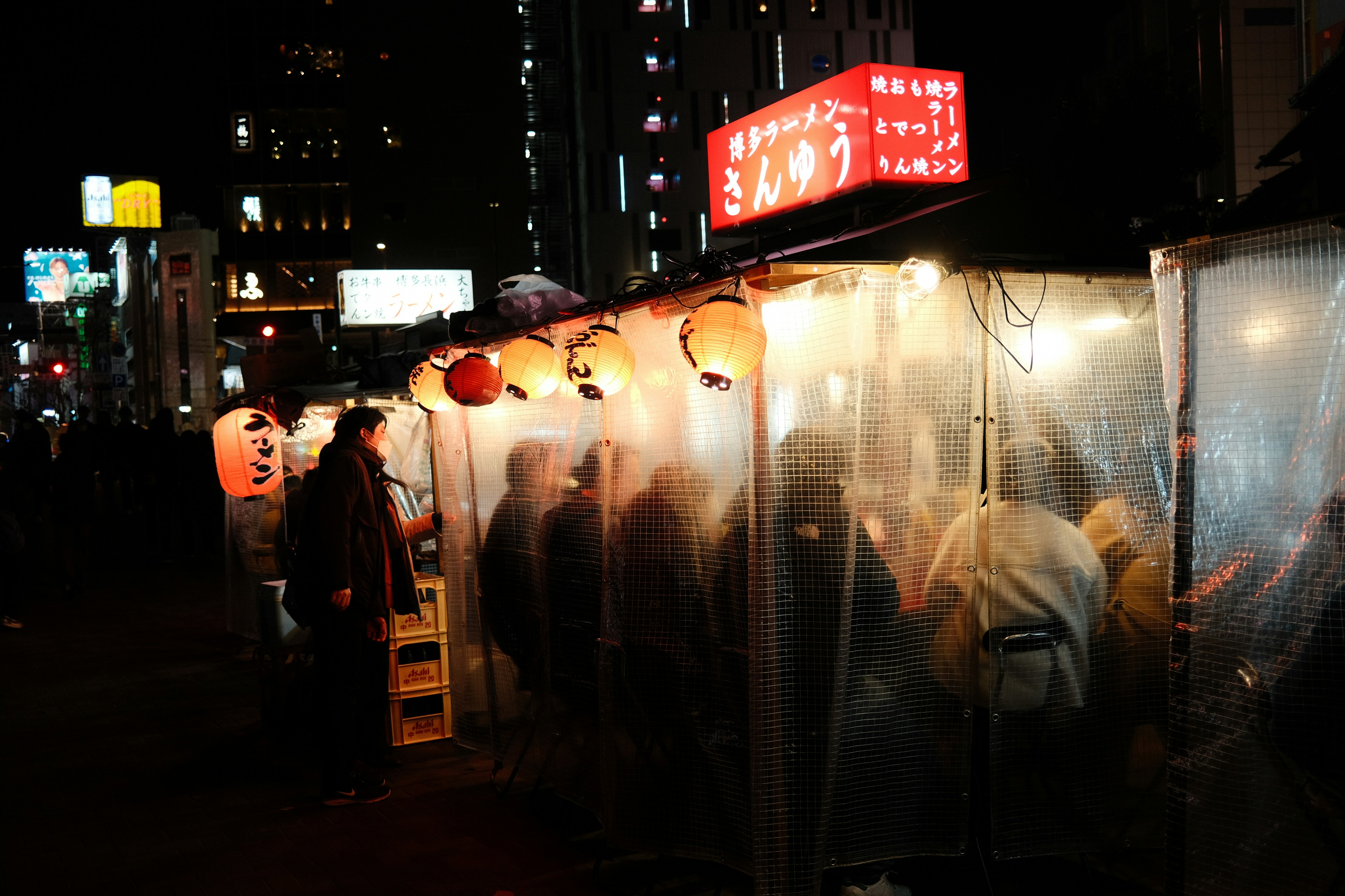 Residential towers representing condo rentals in Fukuoka, Japan