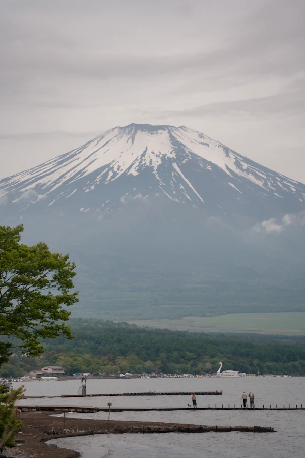 霧に浮かぶ富士山