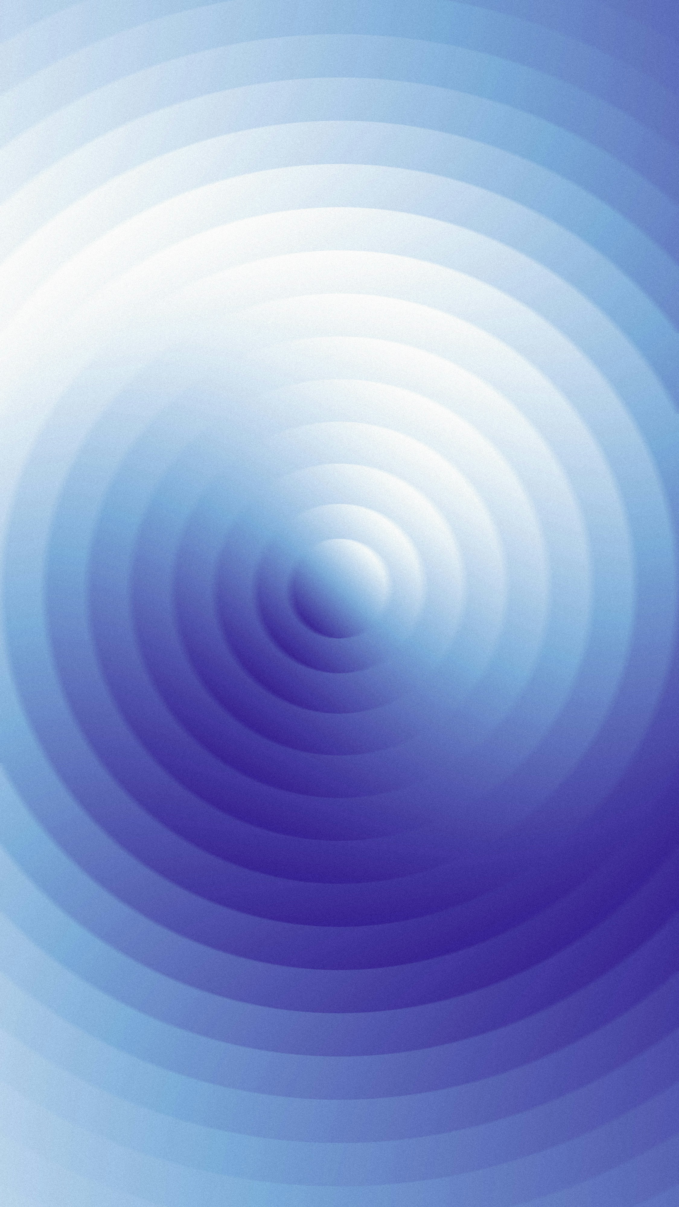Concentric circles create a blue and white gradient.