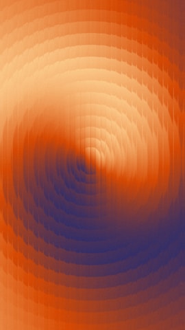 A colorful swirl radiates from the center.