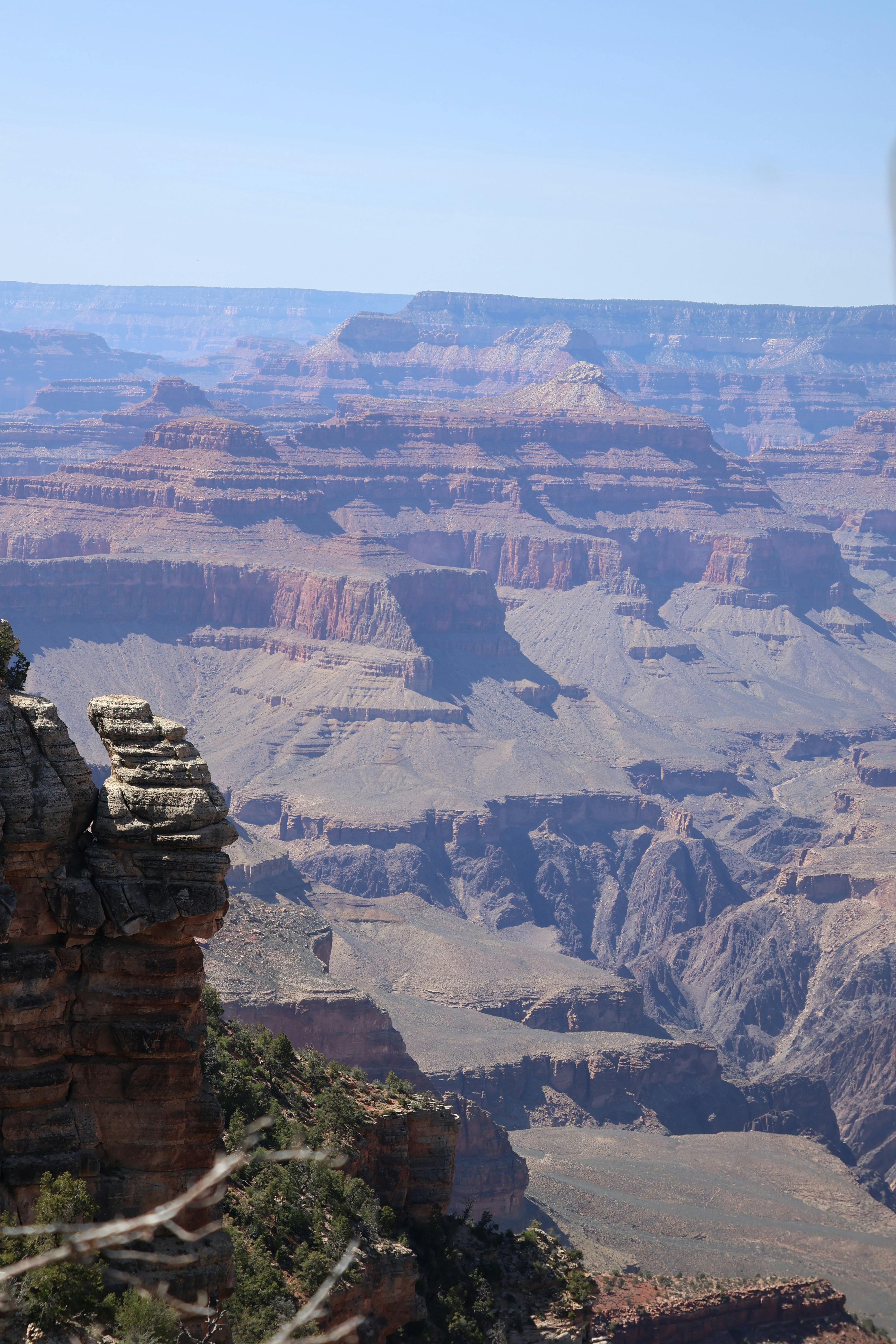 A scenic view of the grand canyon is shown.