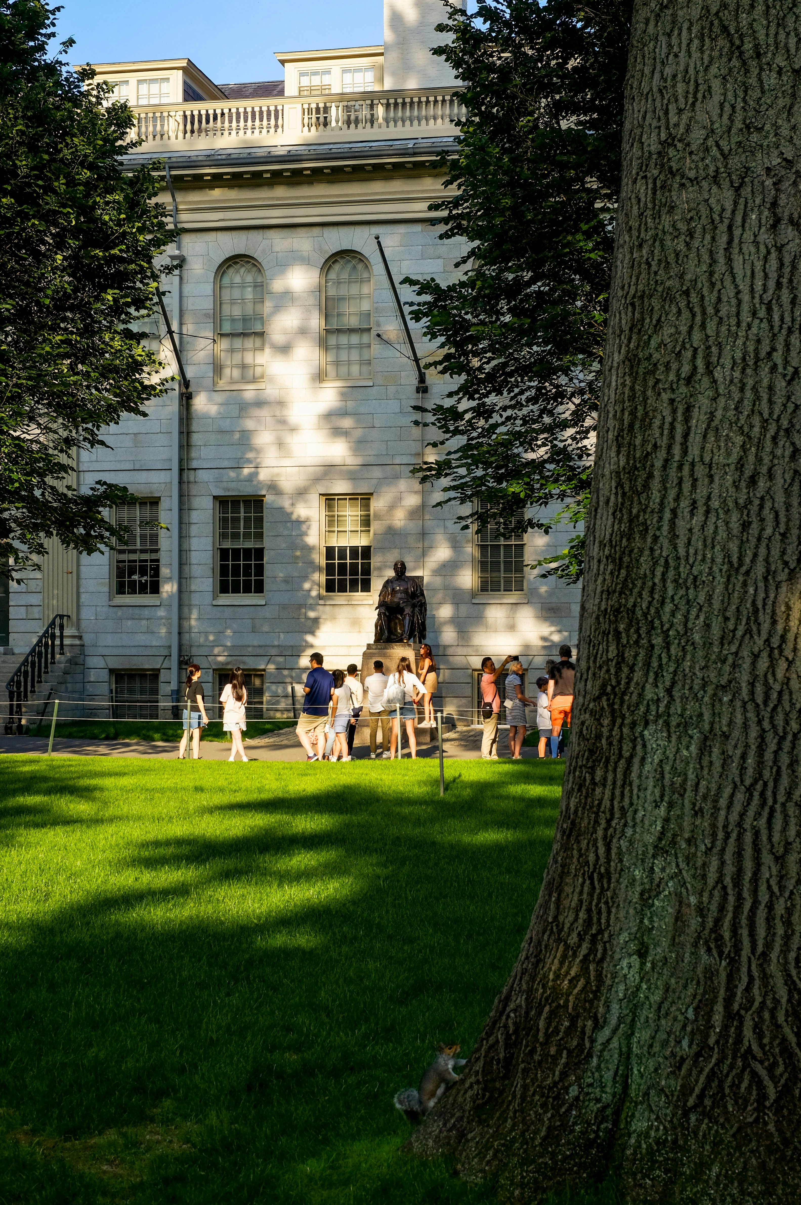Gathering at Campus Statue & Hall