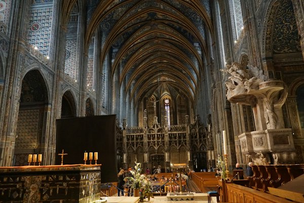 The painted interior of the cathedral of Sainte-Cécile — Albi, France