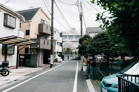 東京都内の住宅街の様子
