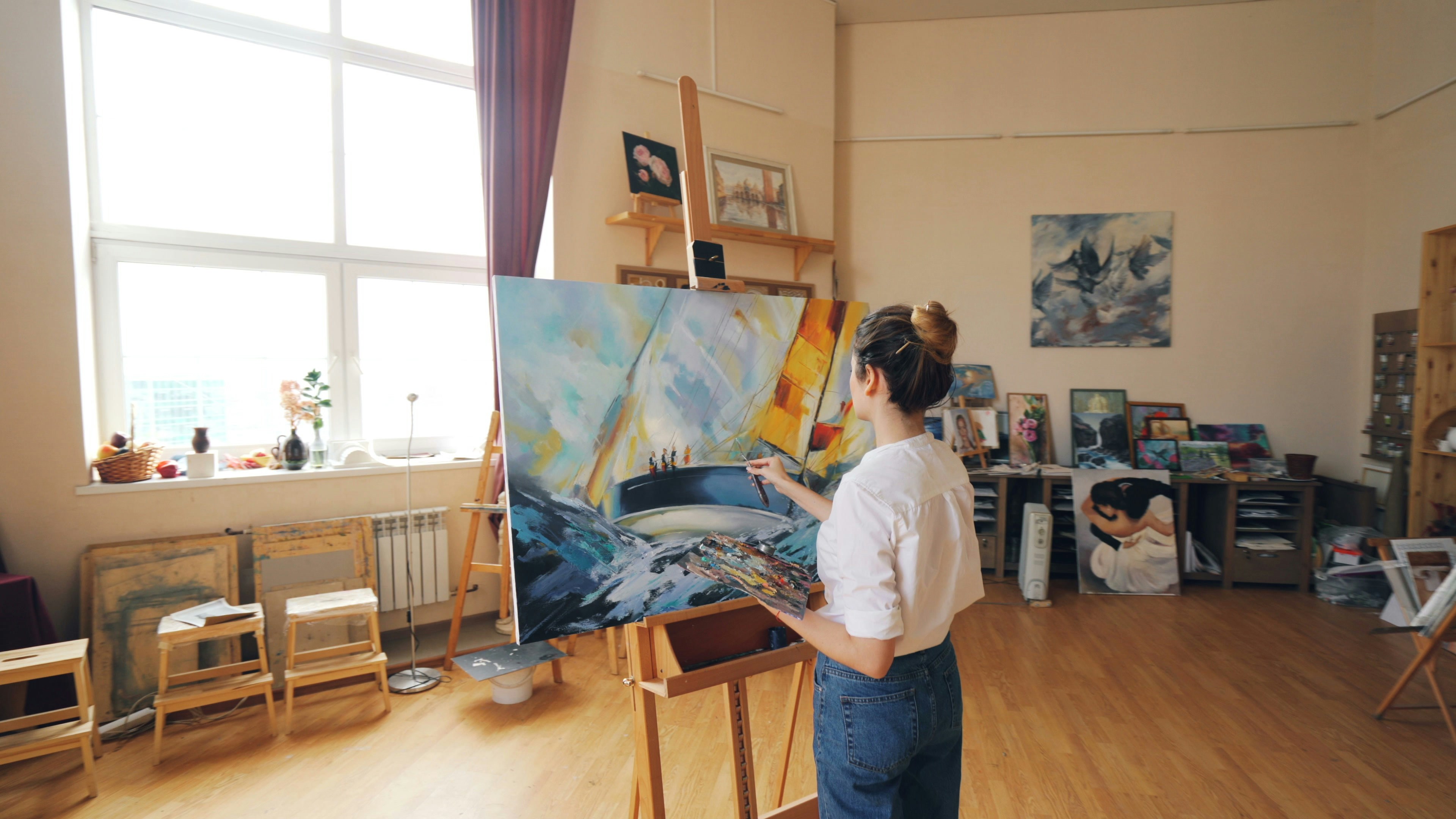 creative workshop interior, wallpaper, Crafts for Adults: Long Island's Creative Scene 4