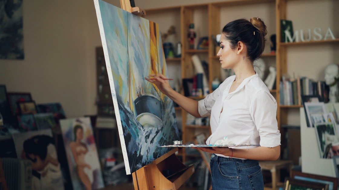 Artist at work in a creative studio — the craft behind anime production