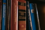 Books related to law and human rights are visible.