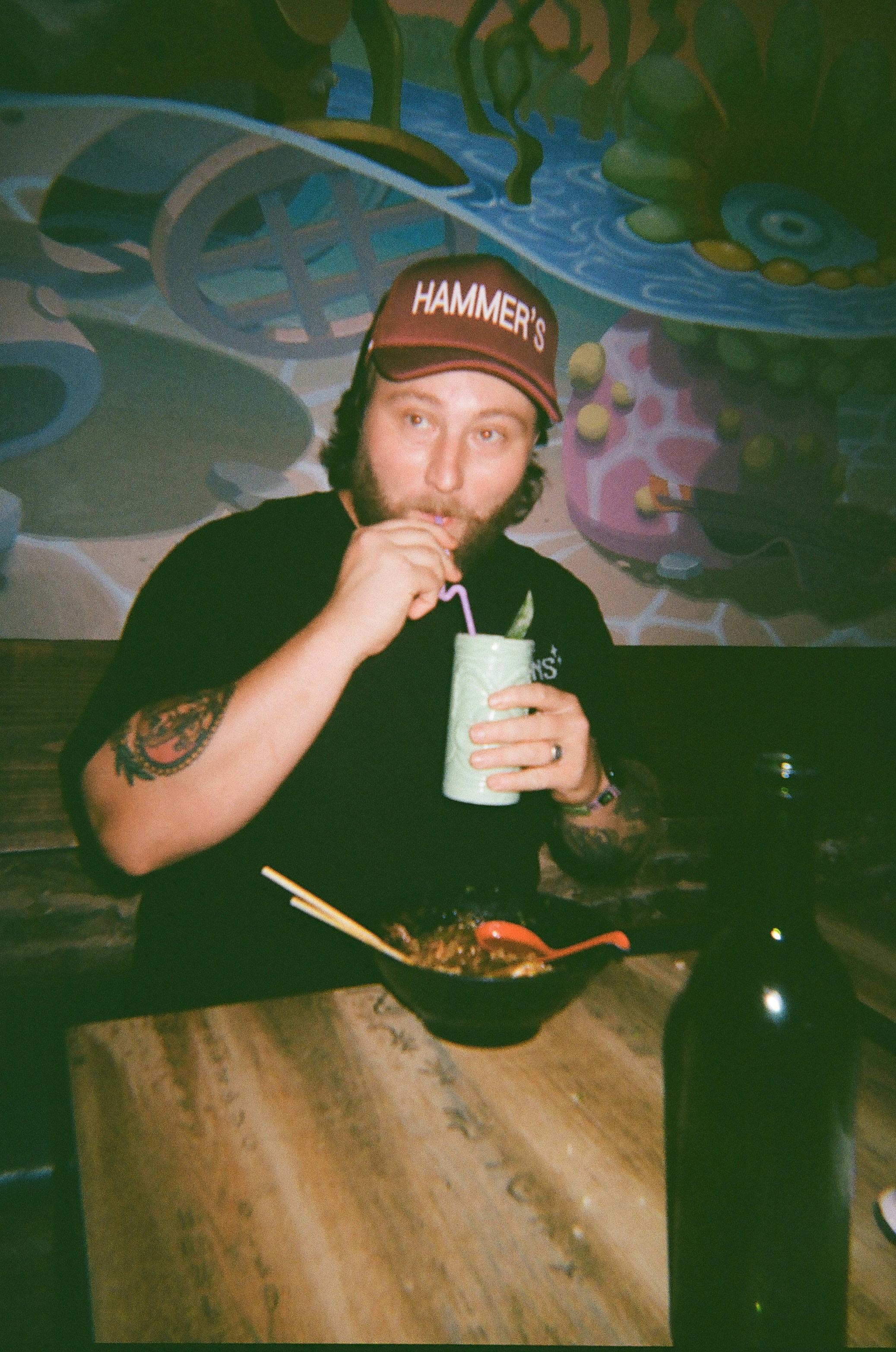 A portrait of a sushi chef.