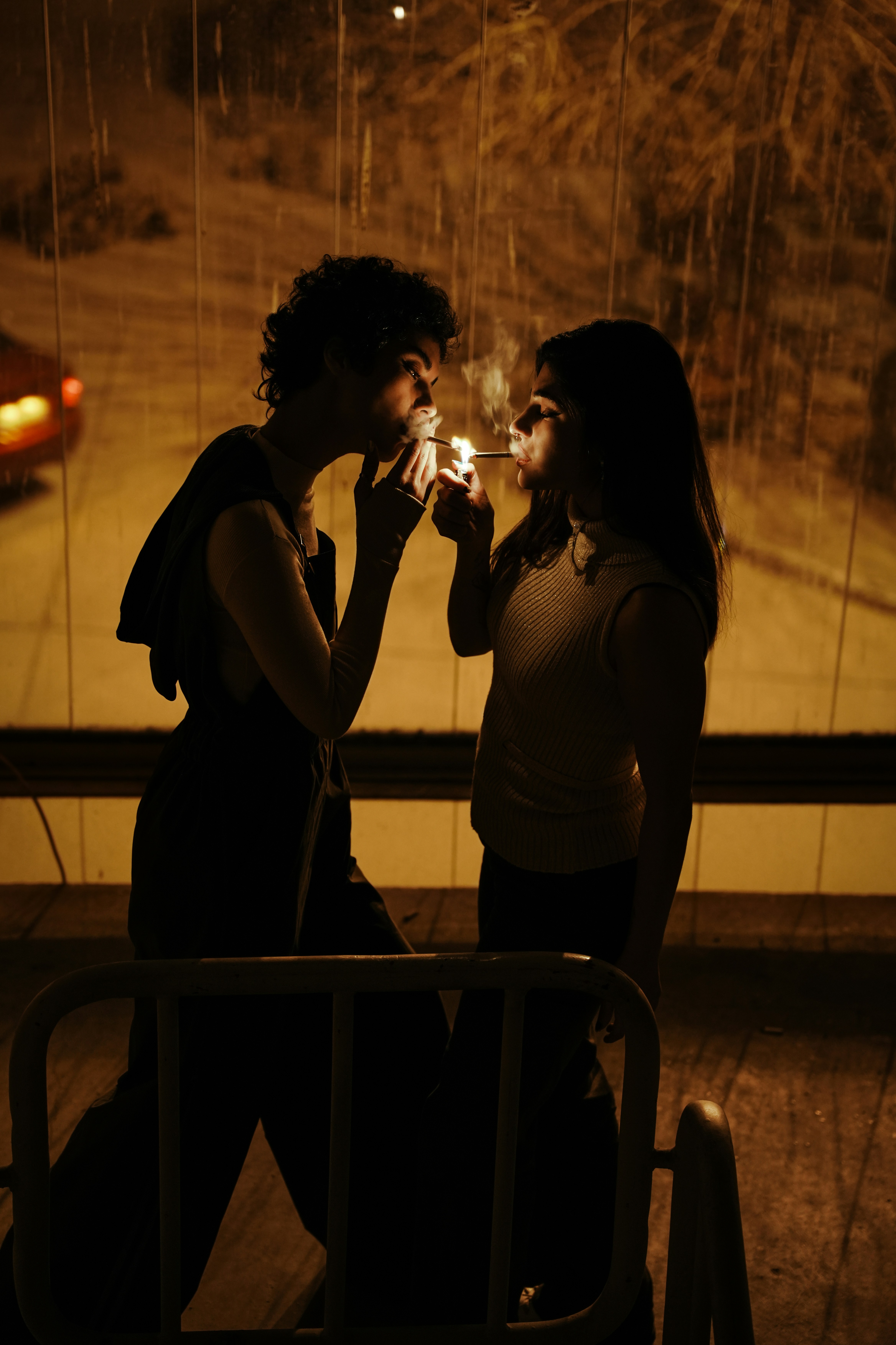 man and woman sharing cigarette aesthetic Two people share a cigarette in a snowy scene. photo – Free Woman Image on  Unsplash