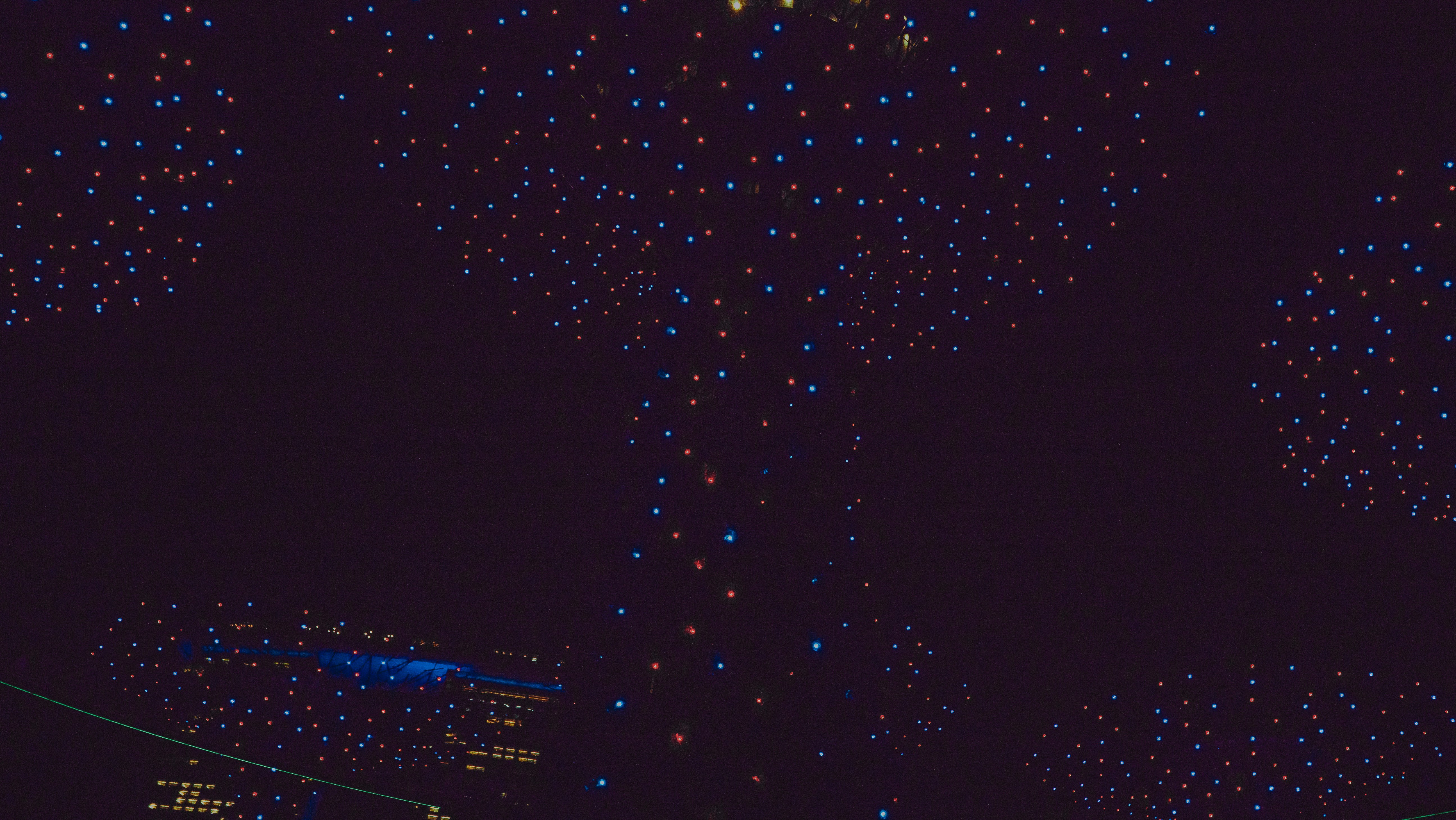 Fireworks in night sky