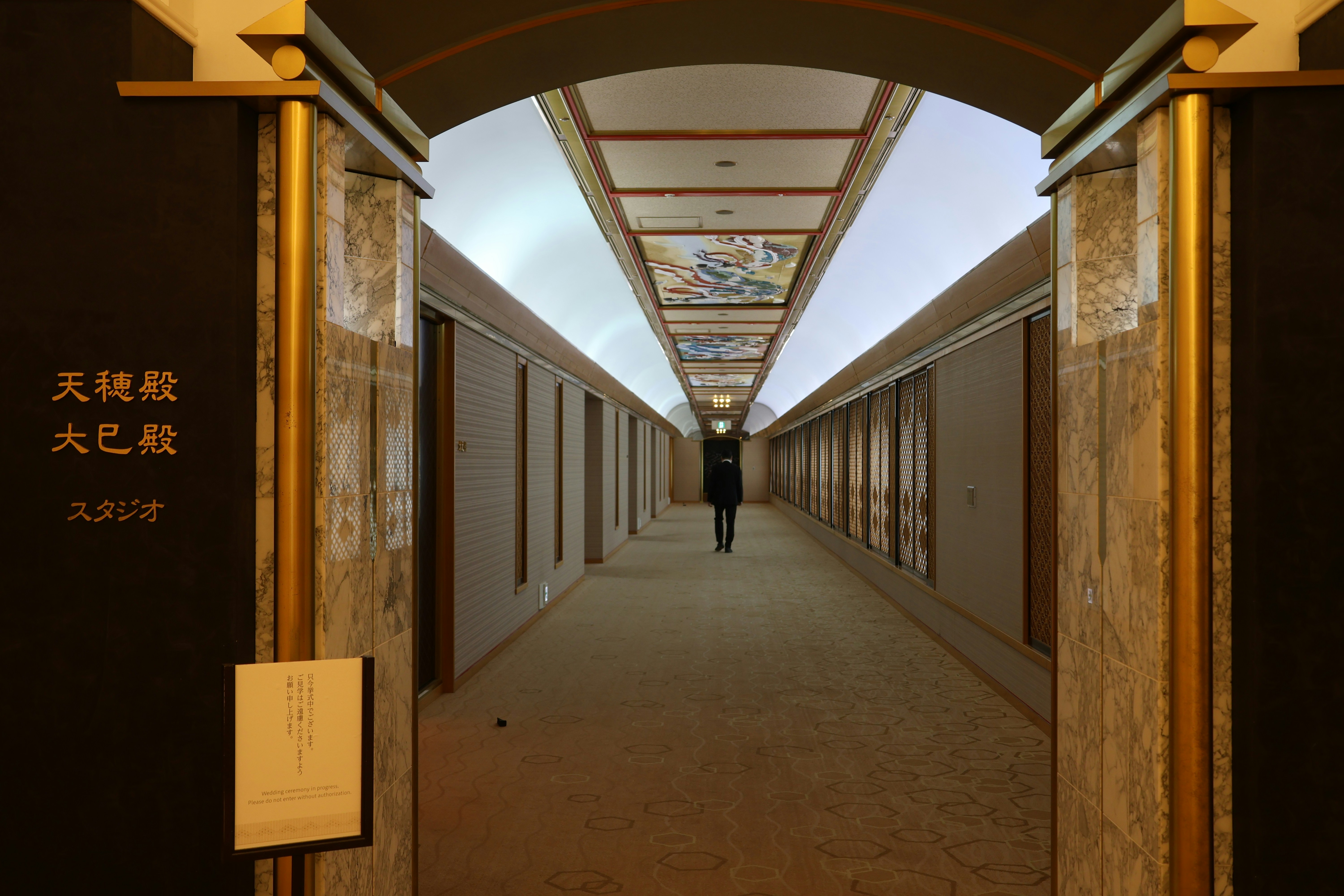 Luxury hotel corridor