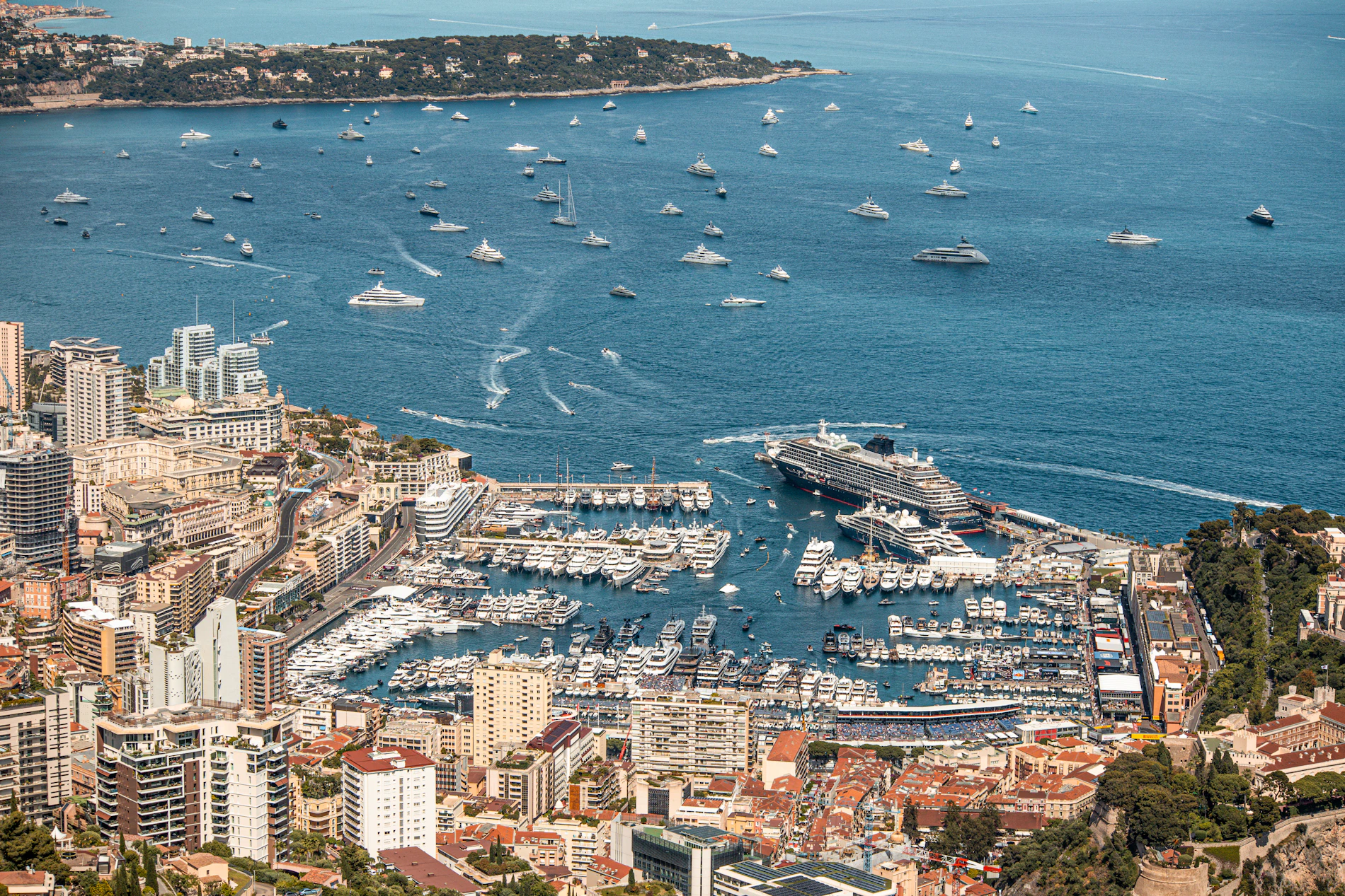 Monaco Monte-Carlo, marina et Méditerranée