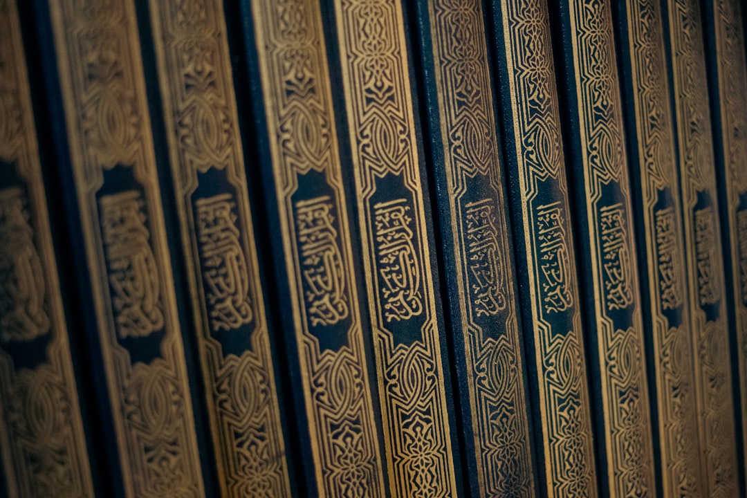 Ornate Arabic books