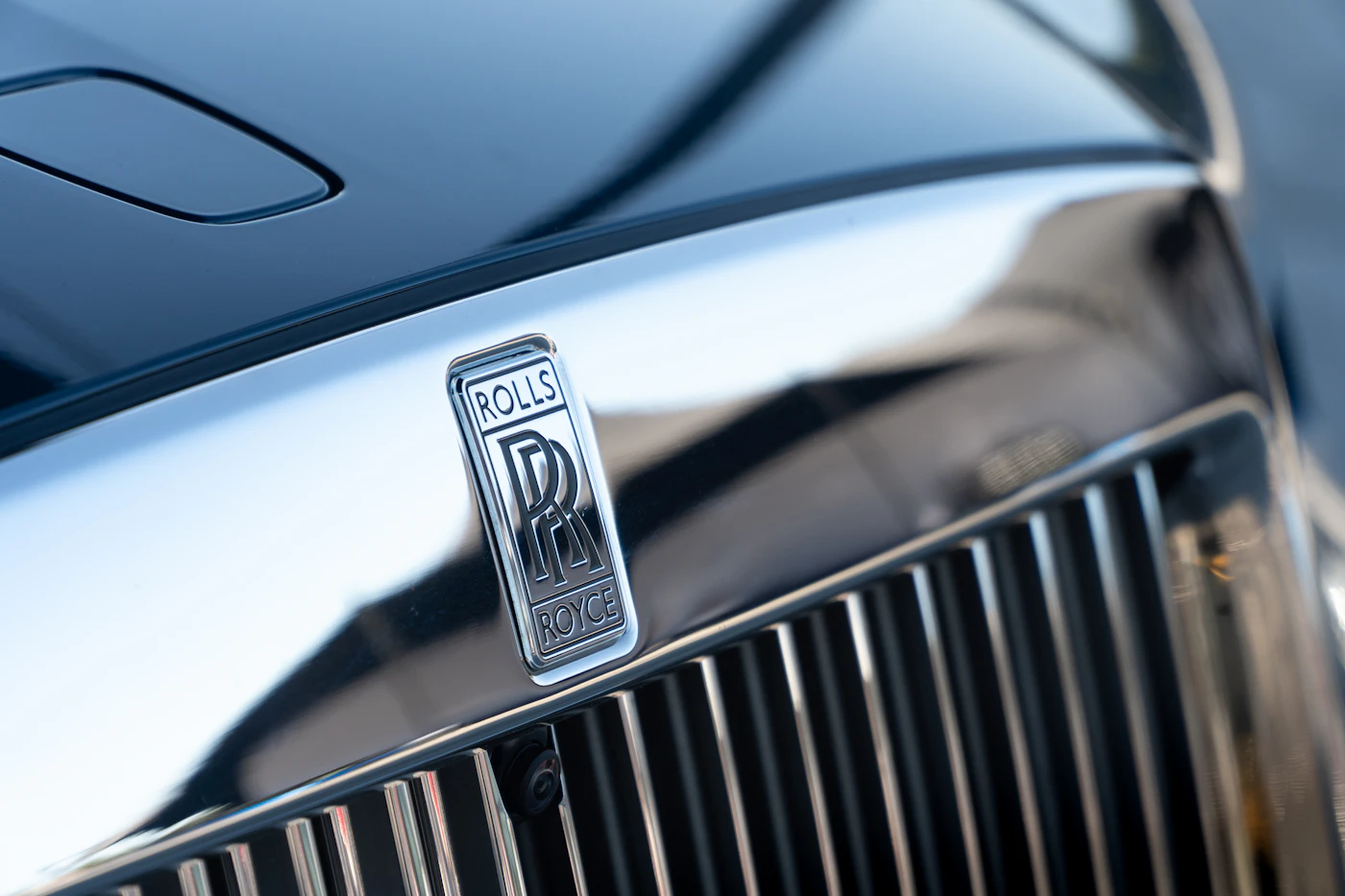 Rolls-Royce grille emblem close-up