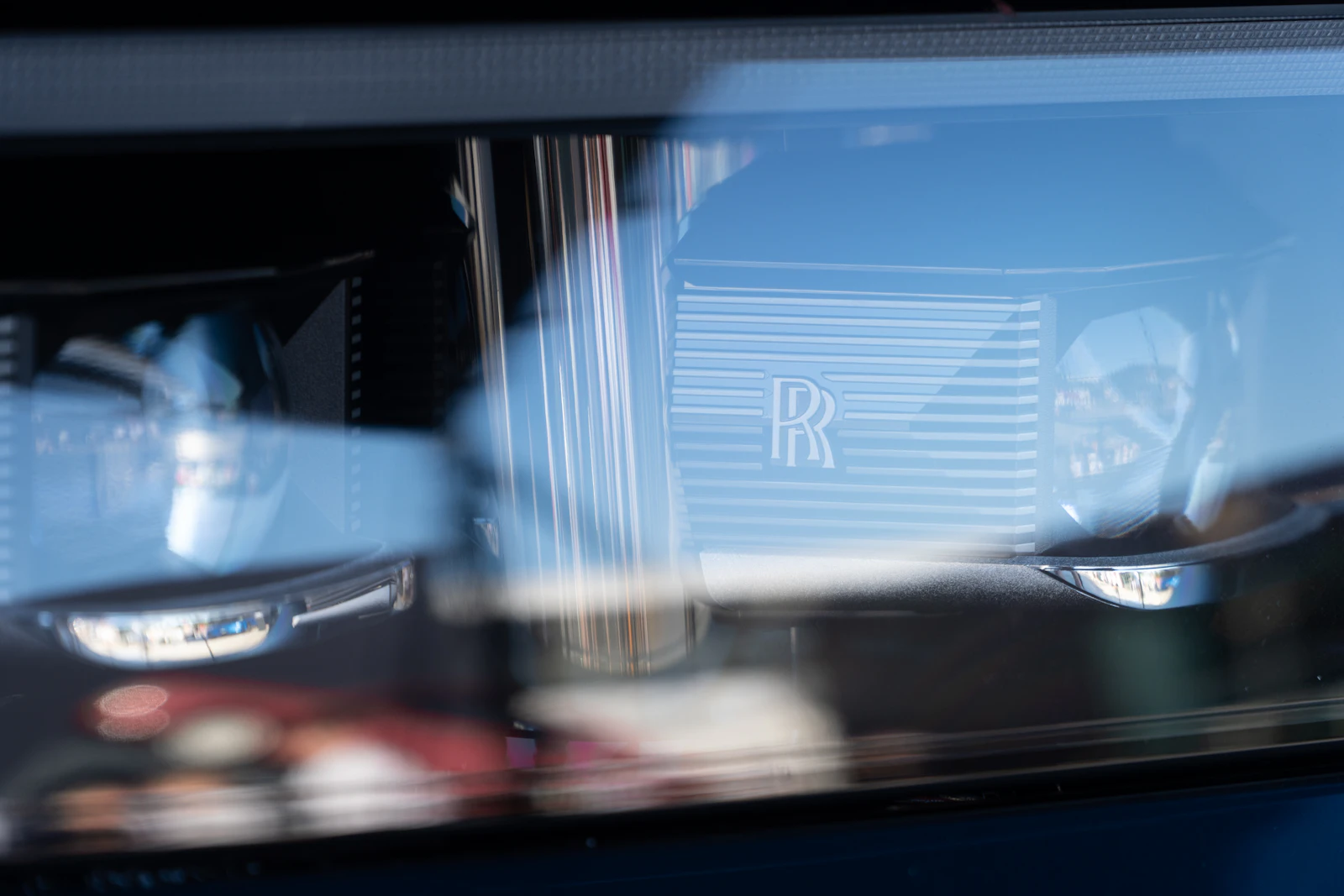 Rolls-Royce Spirit of Ecstasy with reflections