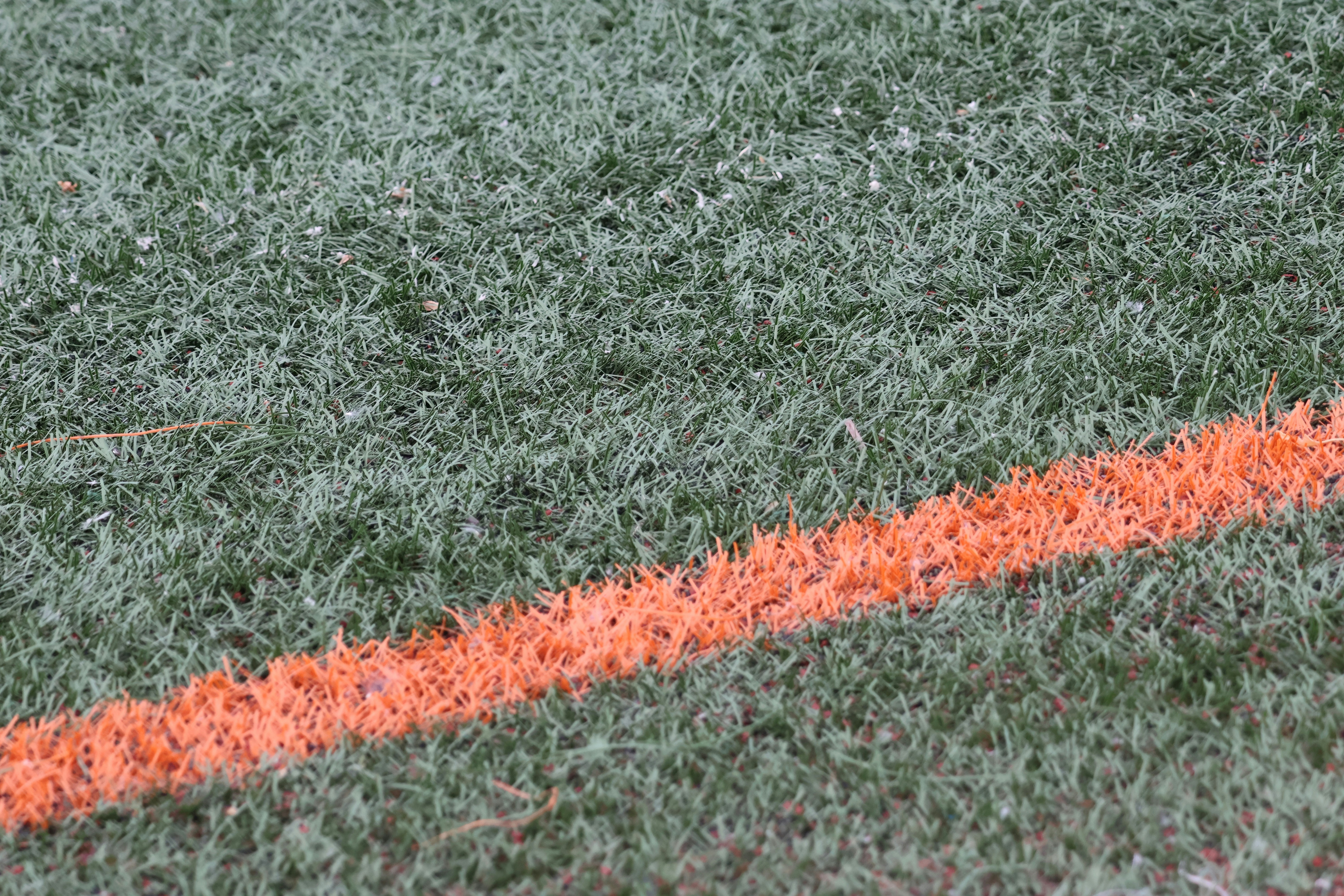 Árbitro con silbato en primer plano durante un partido de fútbol