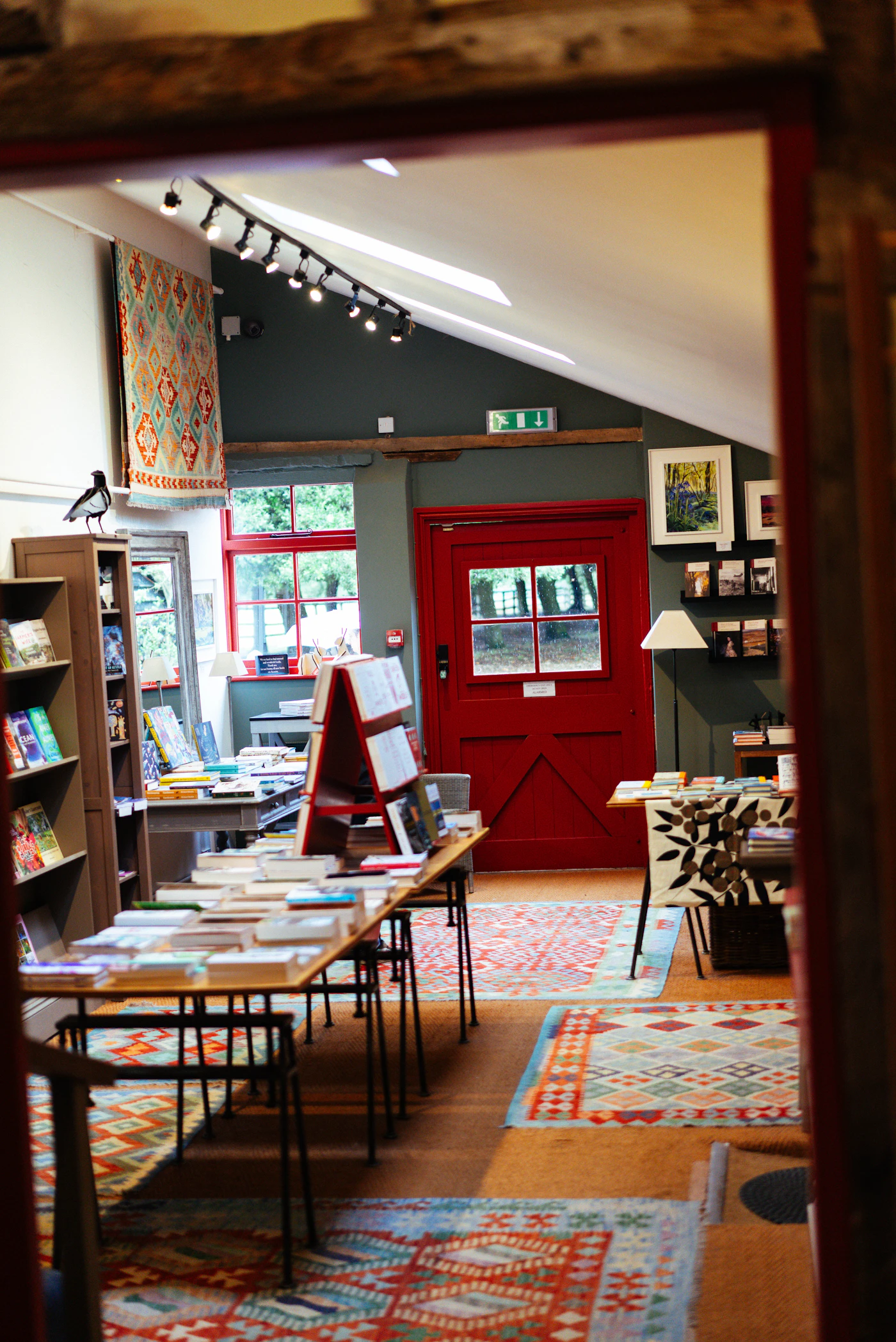 Cozy interior of The Second Story Used Books, Canmore