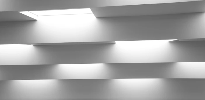 Abstract architecture with light and shadows