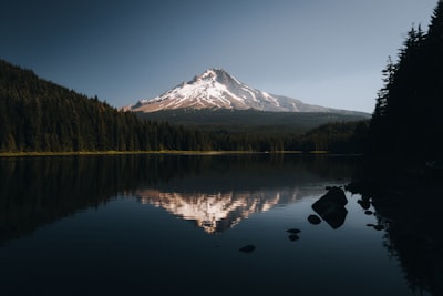Trillium Lake with Mt. Hood reflection, Oregon