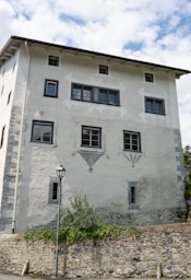 Historic building with decorative patterns on the facade.