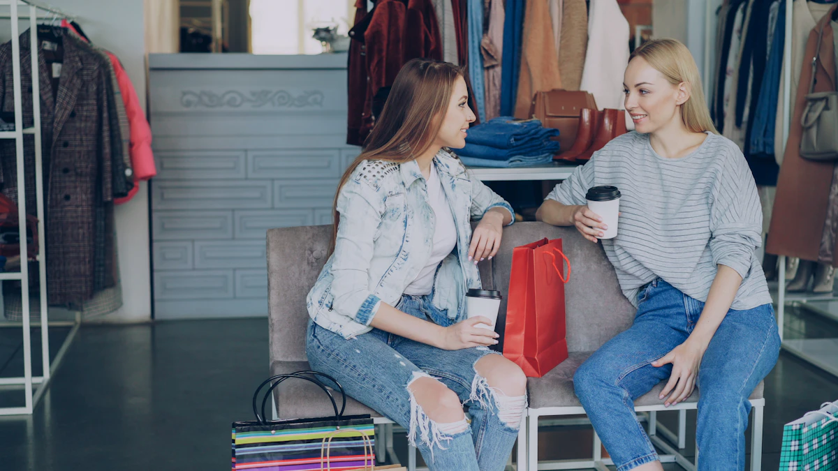 Two women in a calm warm conversation indoors