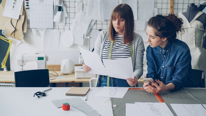 A creative team collaborating