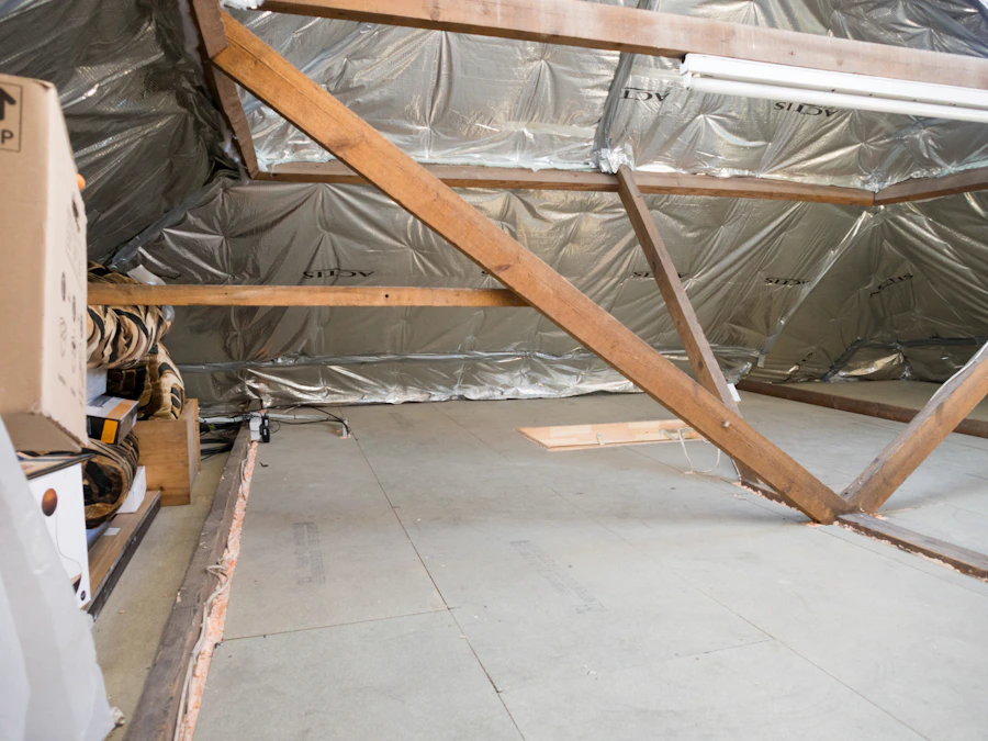Attic space with visible insulation observed during a home inspection