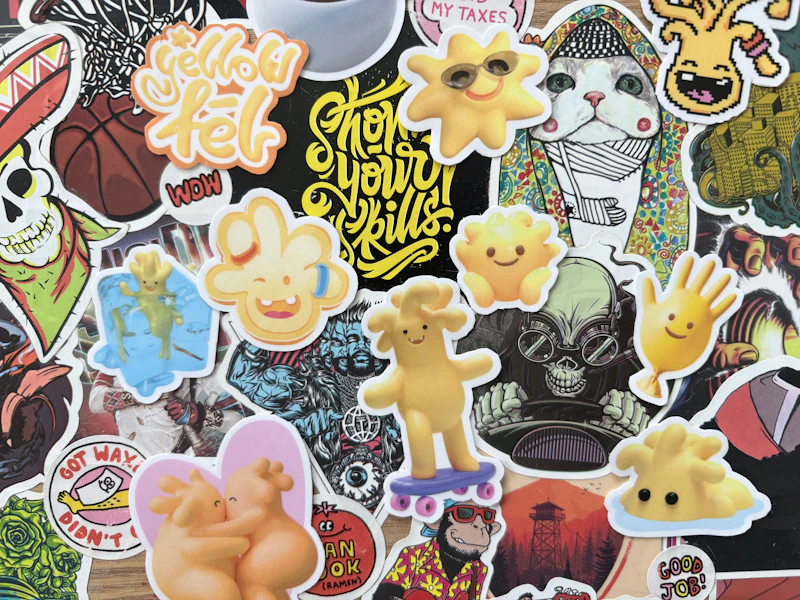 Mixed die-cut sticker sheet