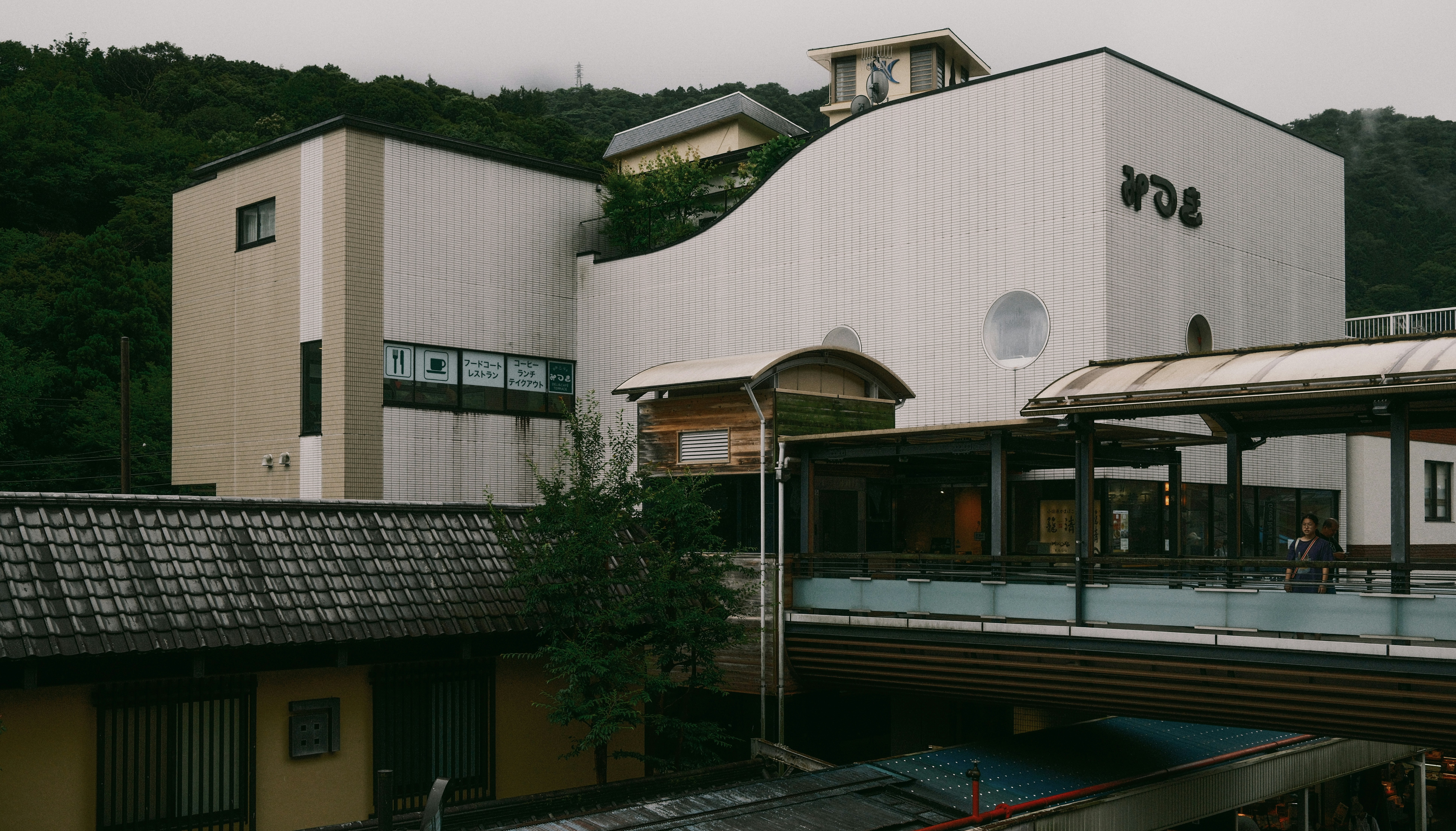 Exterior of a modern Japanese hospital building