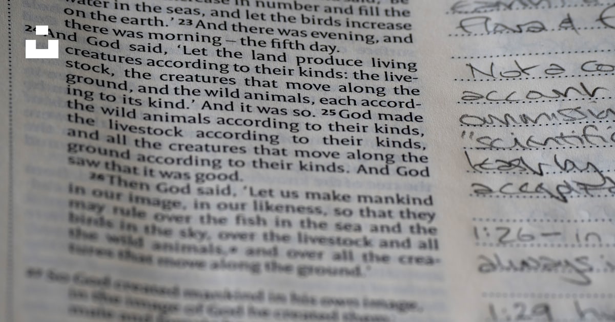 Scripture from the bible, with handwritten notes. photo – Free Text ...