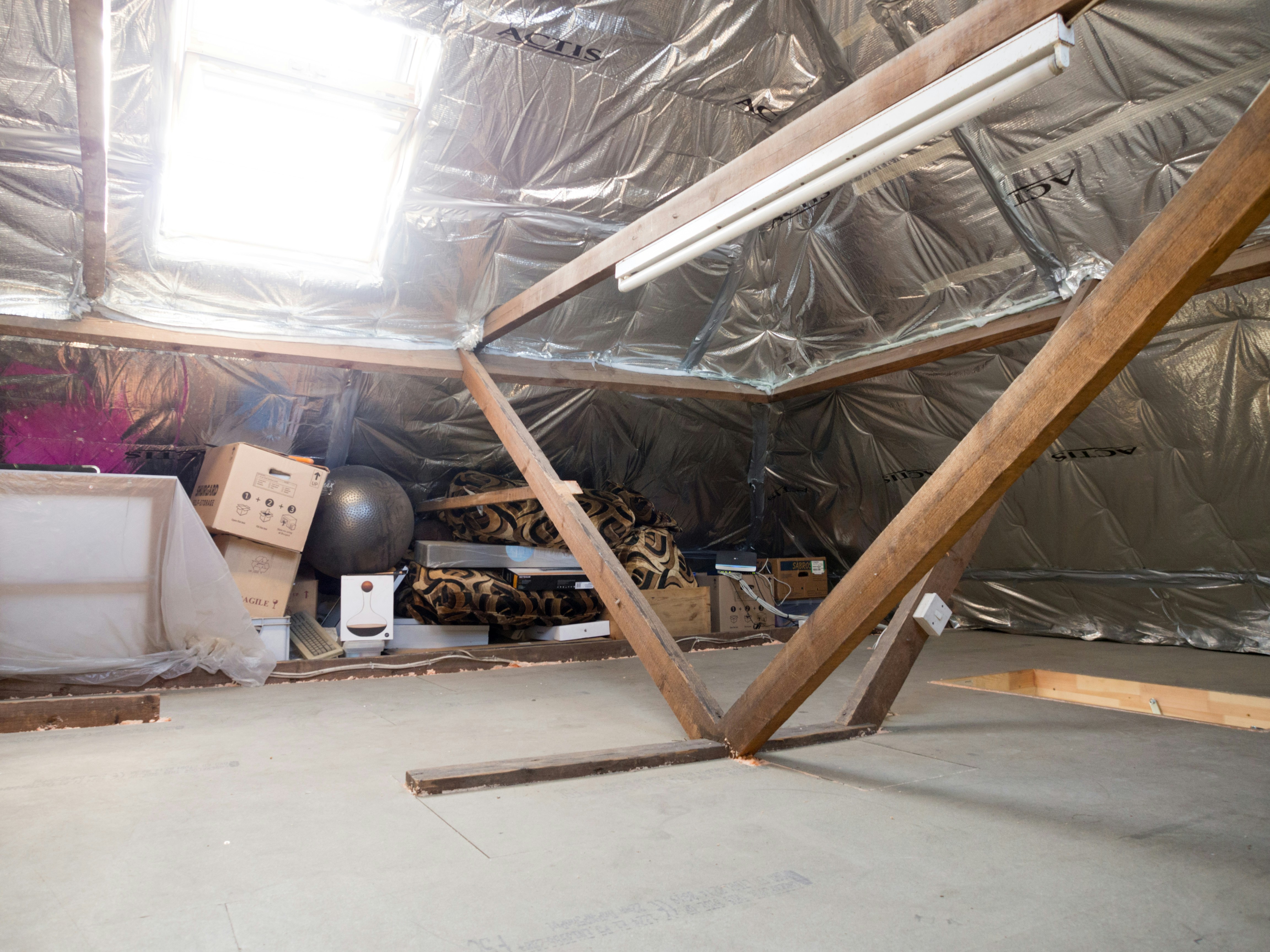 well-insulated attic space - hvac savings trophy club