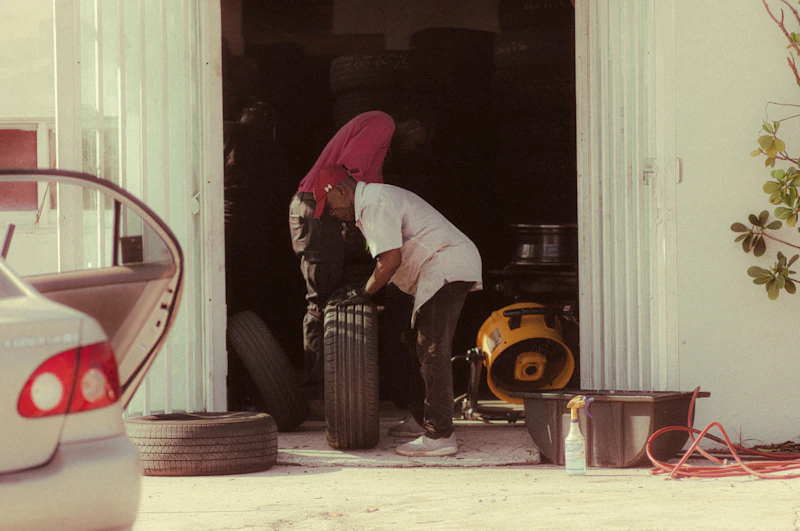 Automotive tire repair service