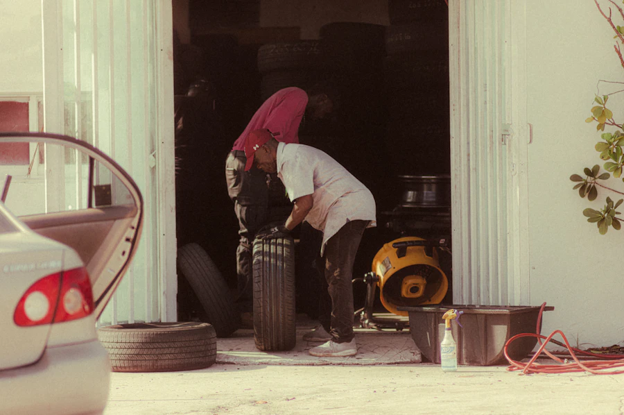 Automotive tire service