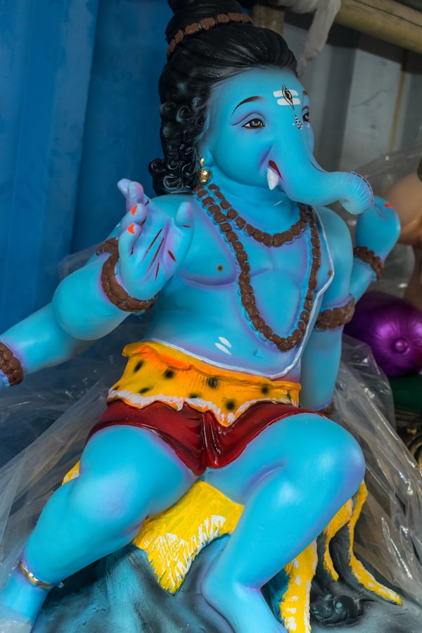 Colorful Ganesh deity statue