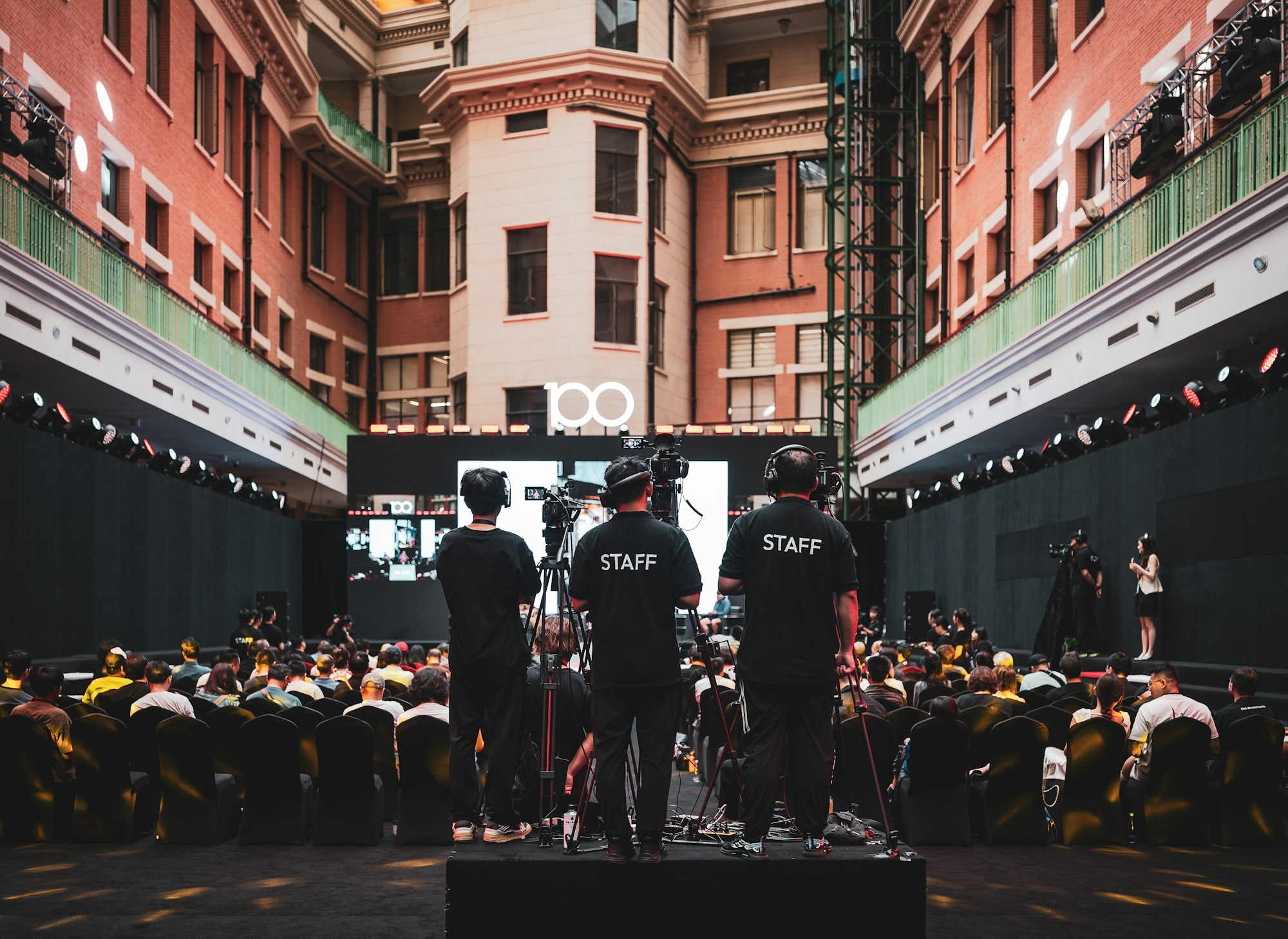 Event staff crew on site
