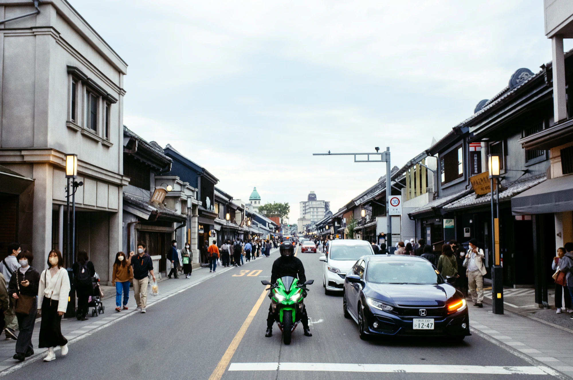 岩槻区城南あたりの街並み