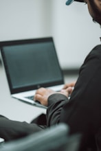 Person is working on a laptop computer.